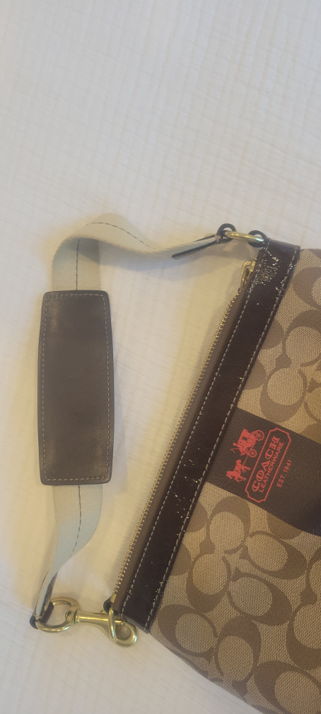 Coach Beige/Brown Monogram Shoulder Bag - photo 4