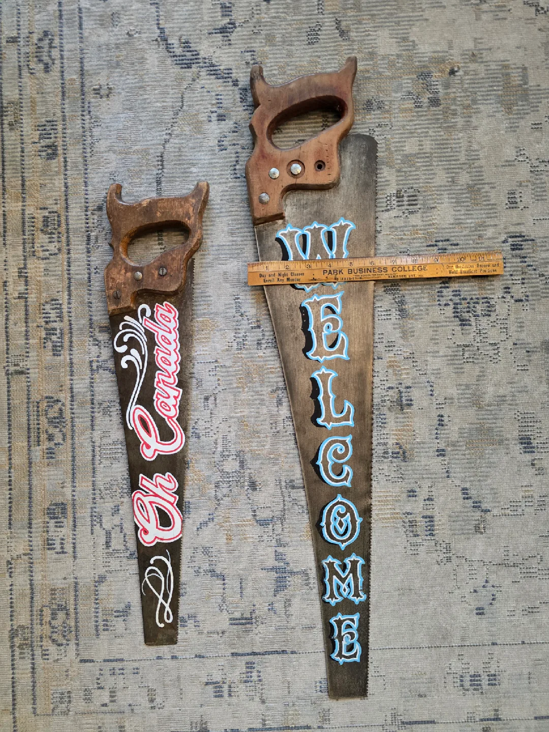 Vintage Hand painted Saws image indicator(5)