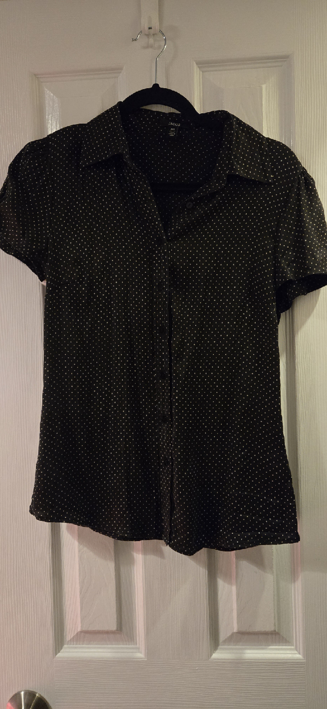 Black Polka Dot Blouse