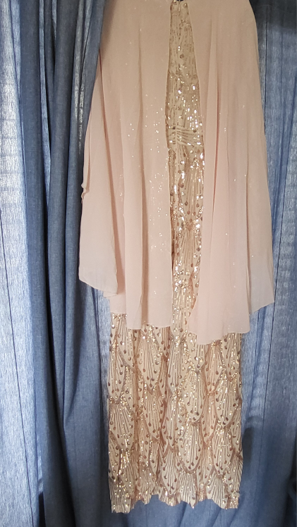 New Sequin Dress with Cape - photo 2