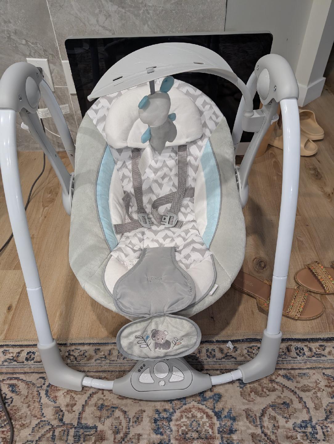 Ingenuity ConvertMe Swing-2-Seat - Grey/White
