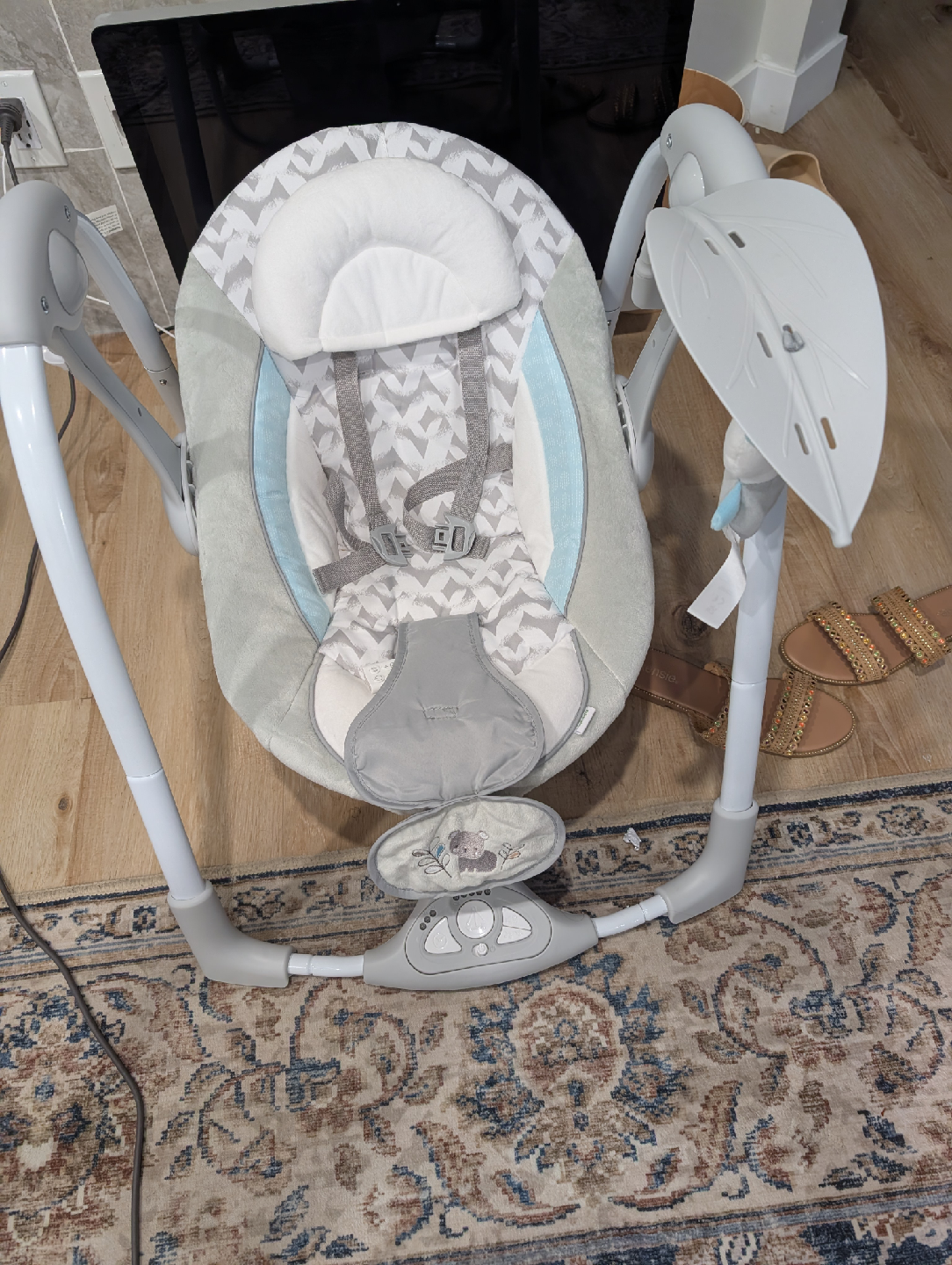 Ingenuity ConvertMe Swing-2-Seat - Grey/White - photo 2