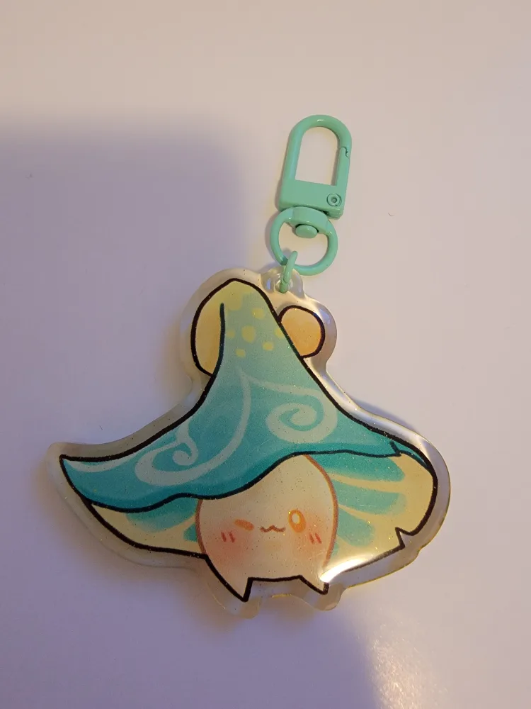 Cute Mushroom Character Keychain thumbnail