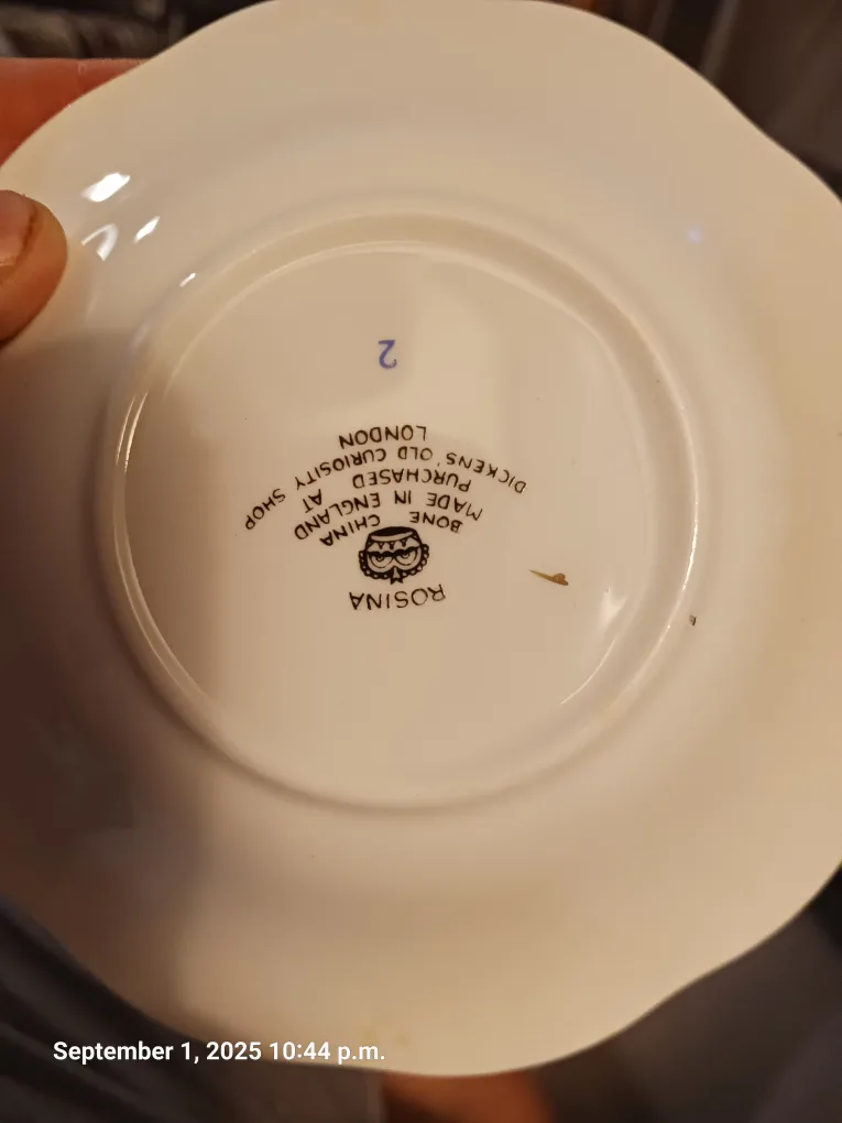 Vintage Rosina & Ridgway Saucer Plates image indicator(4)