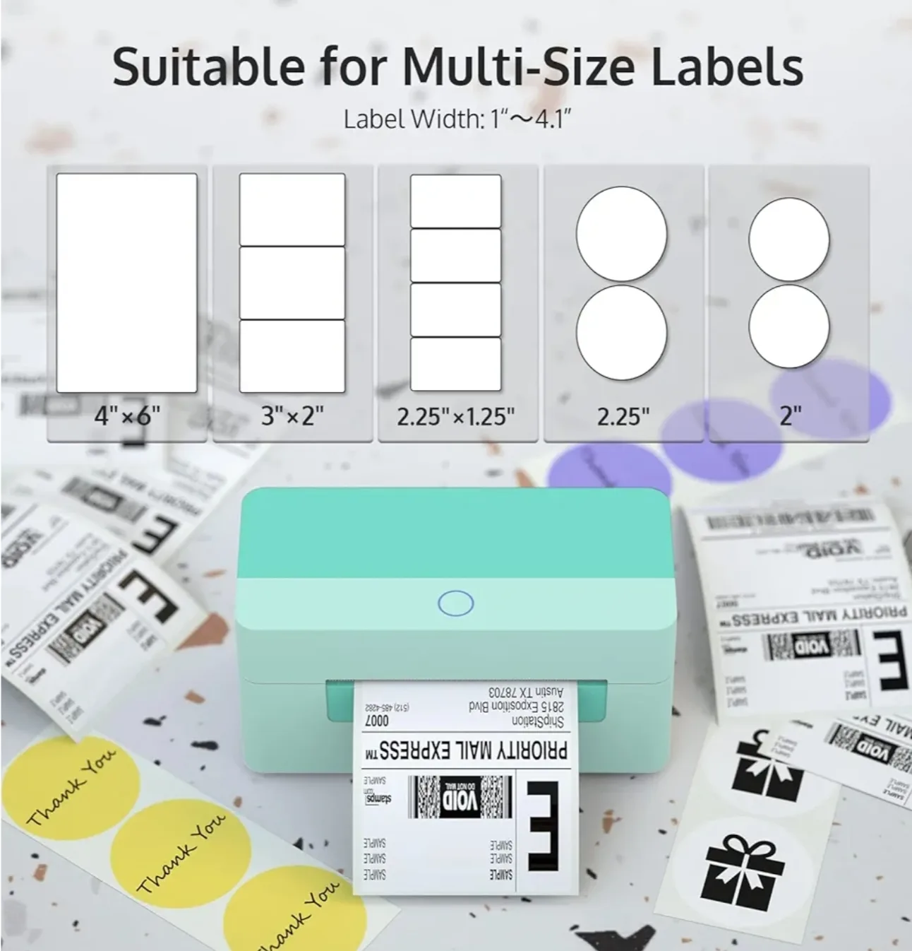 New. Label Printer - Multi-Size Labels image indicator(5)