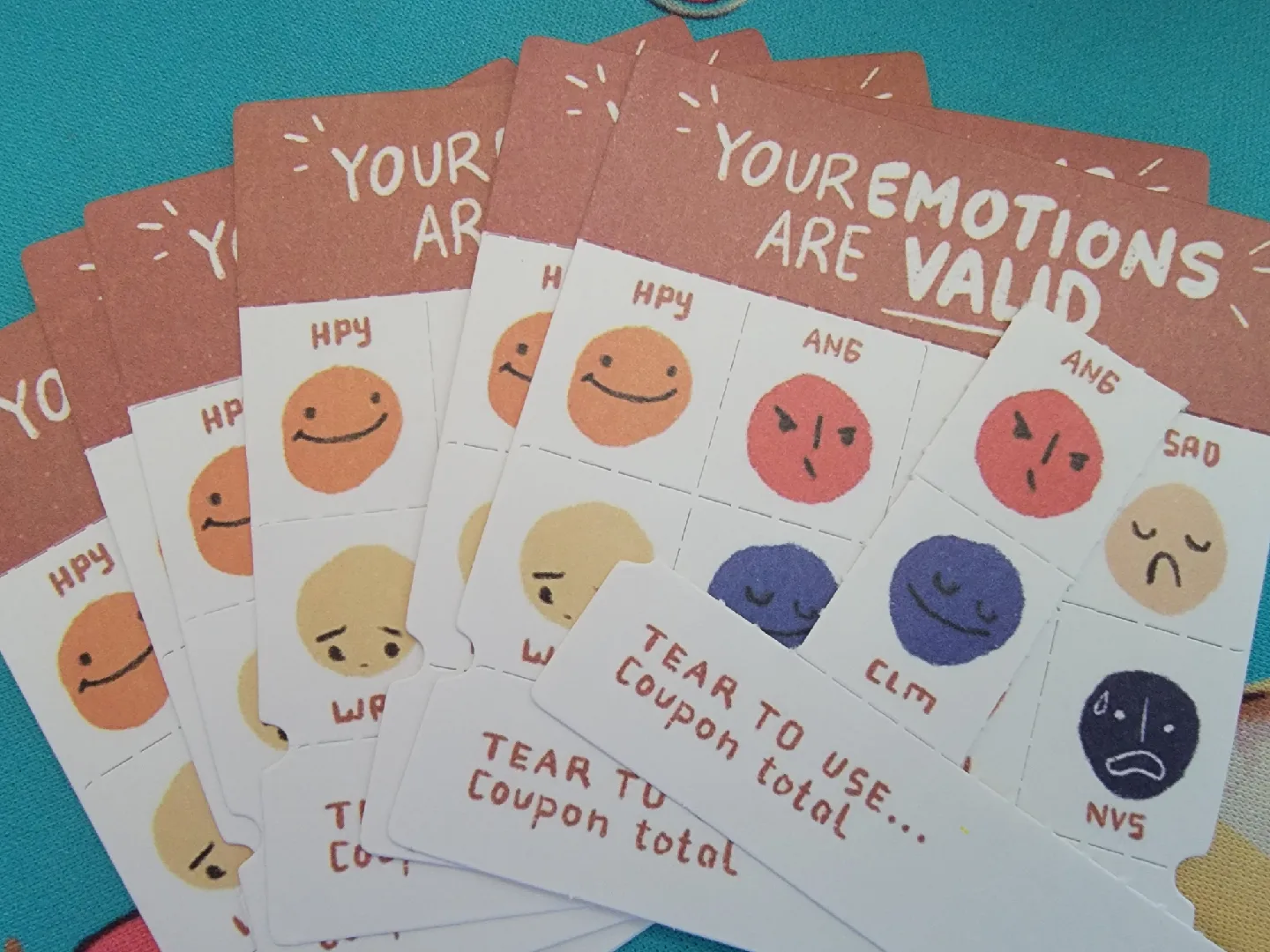 🥕 8 mini sheets of Eurekastudio Emotion Coupon Stickers image indicator(4)