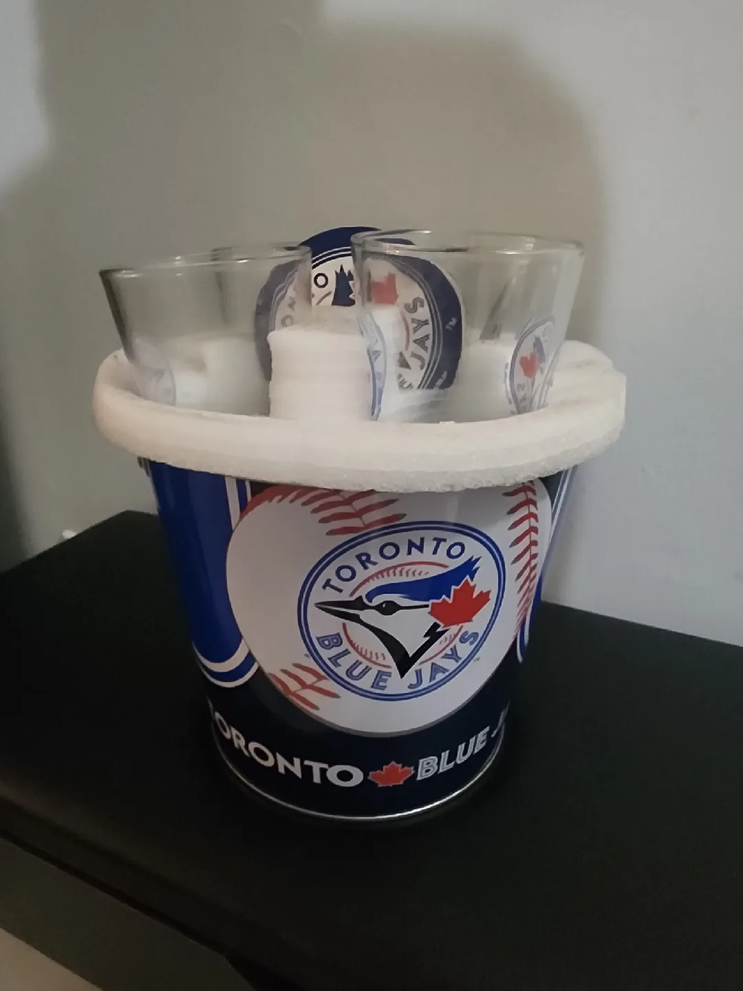 Toronto Blue Jays Bucket with Glasses & Coasters image indicator(8)