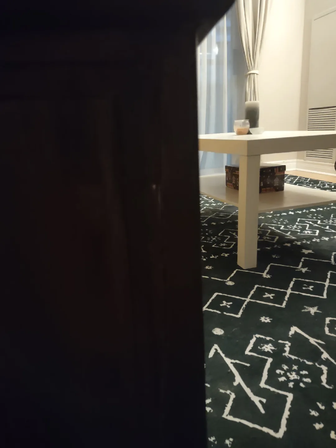 Dark Brown Wood 2-Drawer Nightstand image indicator(6)