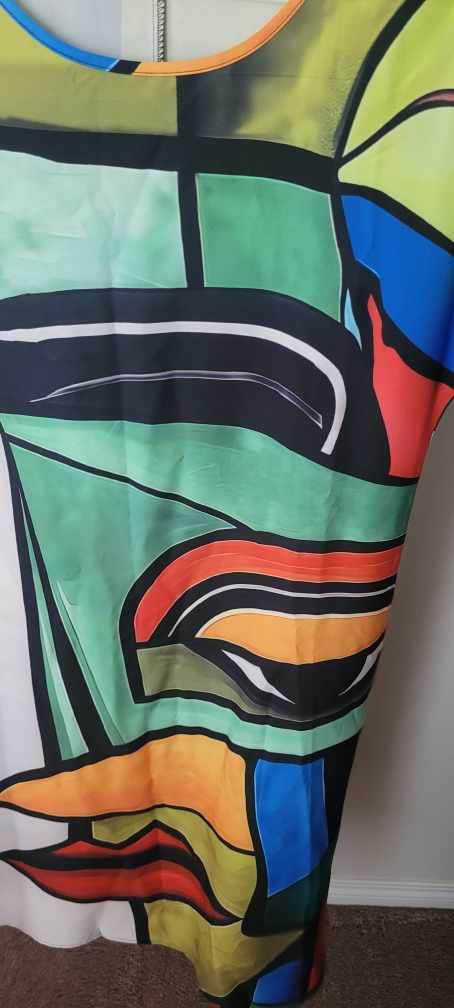 Abstract Print Dress - photo 3