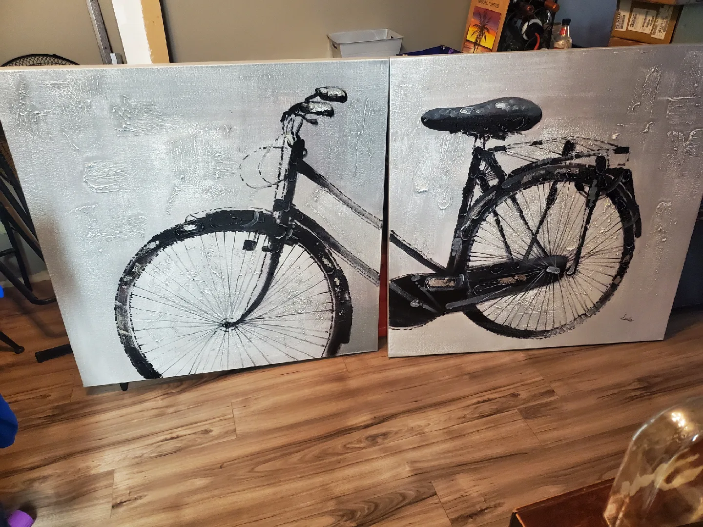 Bicycle Canvas Wall Art - Set of 2 thumbnail