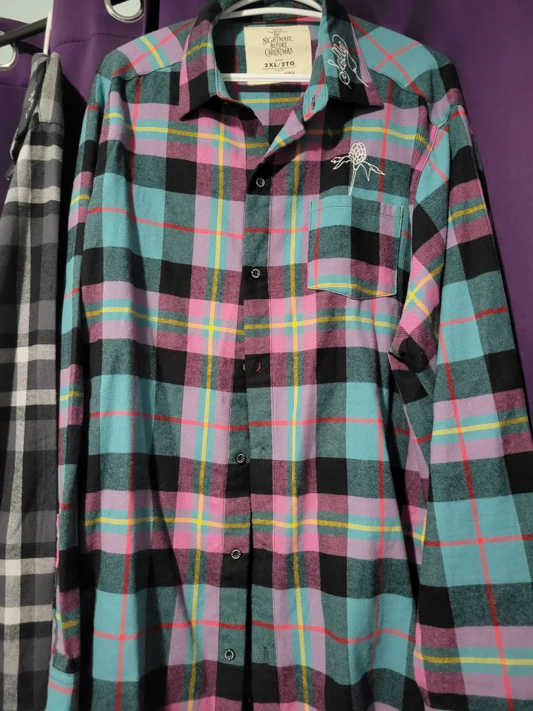 Nightmare Before Christmas Flannel - 2XL/2TG thumbnail