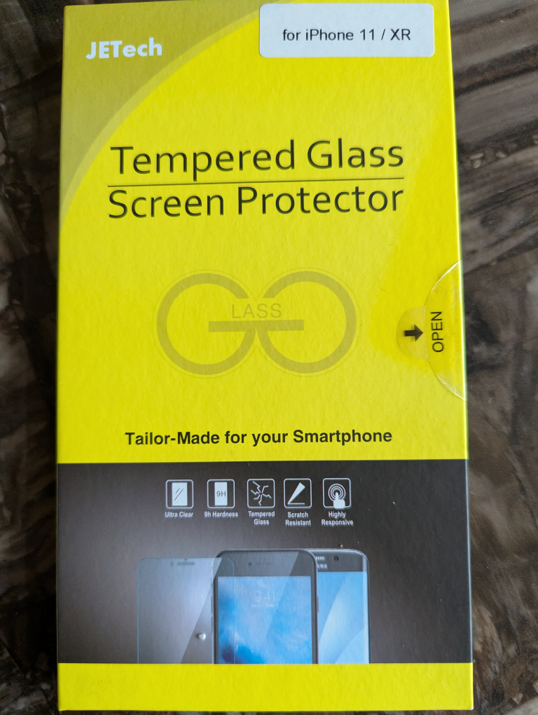 JETech Tempered Glass Screen Protector for iPhone 11/XR