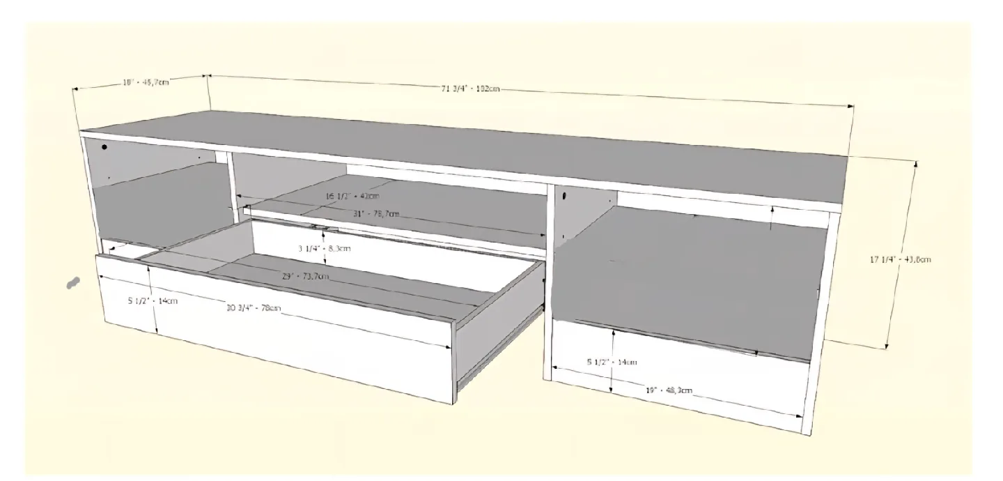 Nexera 72-Inch Tv Stand with A Drawer, image indicator(7)