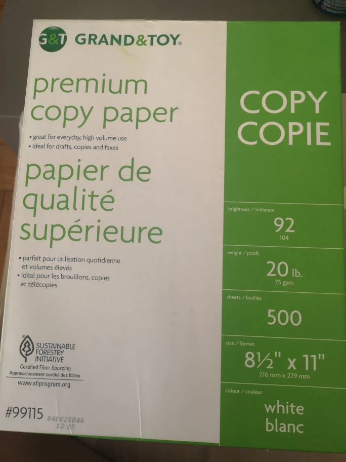 Grand & Toy Premium Copy Paper - 500 Sheets