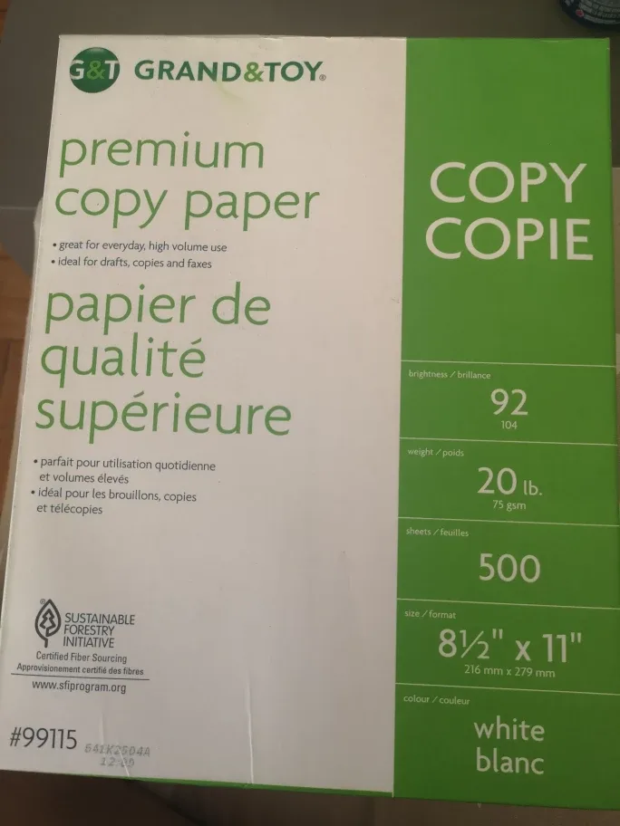Grand & Toy Premium Copy Paper - 500 Sheets thumbnail