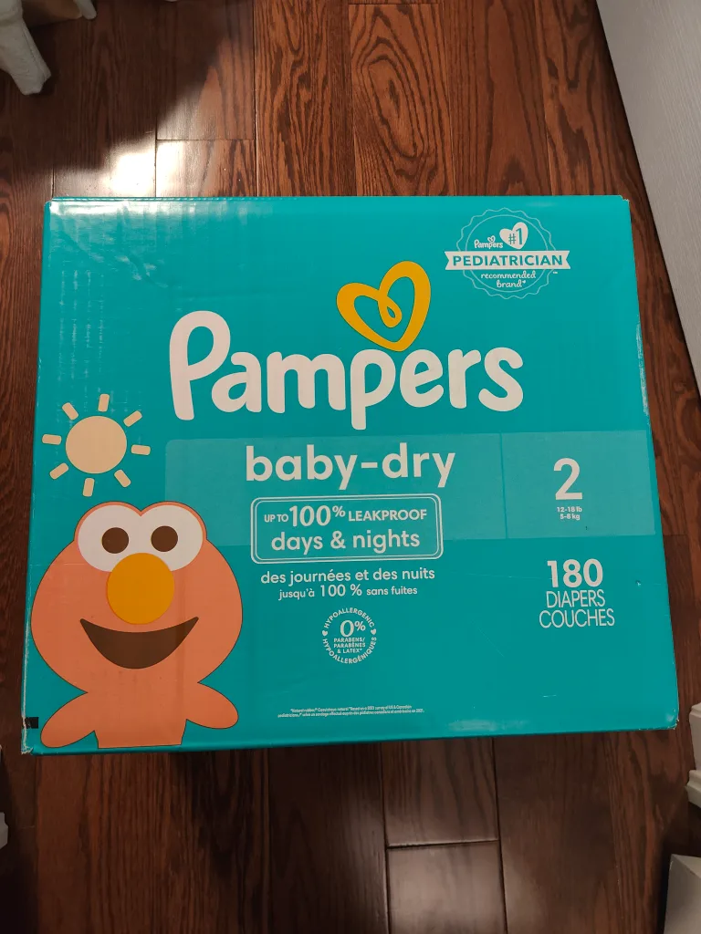 Pampers Baby-Dry Size 2 (180 Diapers) thumbnail