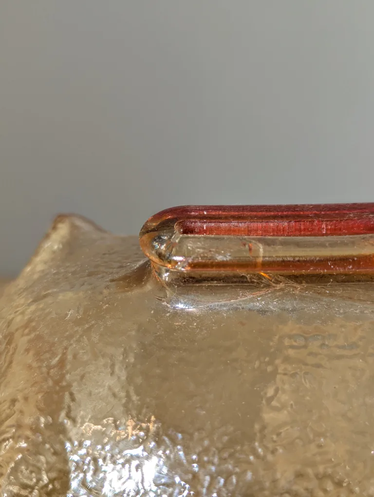 Vintage Iridescent Anchor Hawking Glass Piggy Bank image indicator(7)