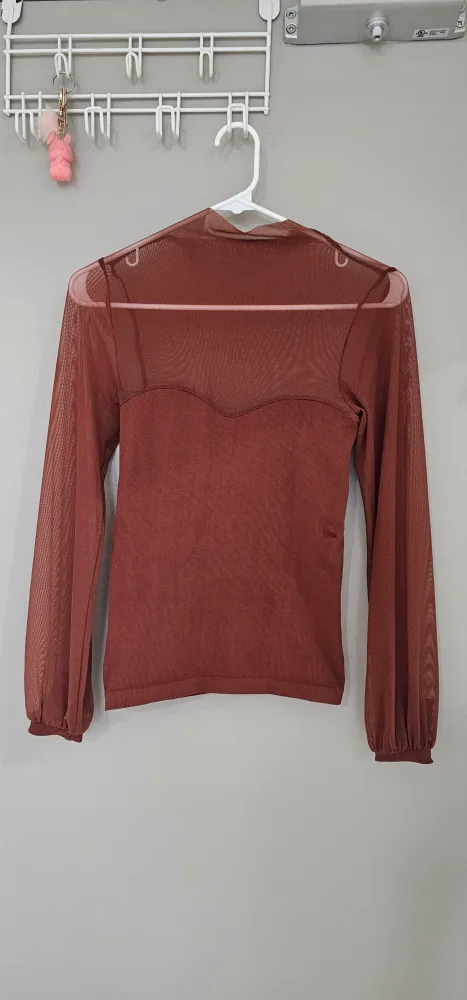 Long Sleeve Mesh Top - Size Small 🥕 Favorite  item 😍 thumbnail