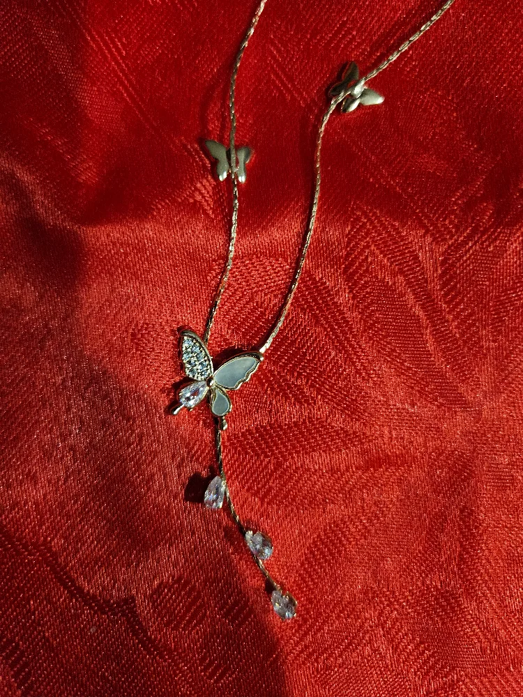 Butterfly Necklace & Earring Set - Fashion Jewelry thumbnail