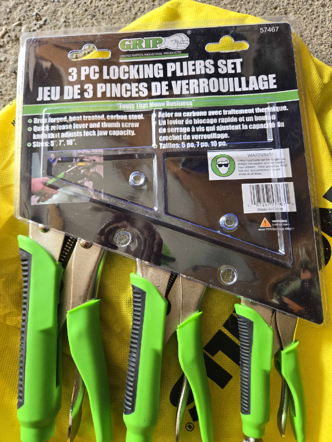 3pc  Locking Pliers,5"-7"-10" - photo 5
