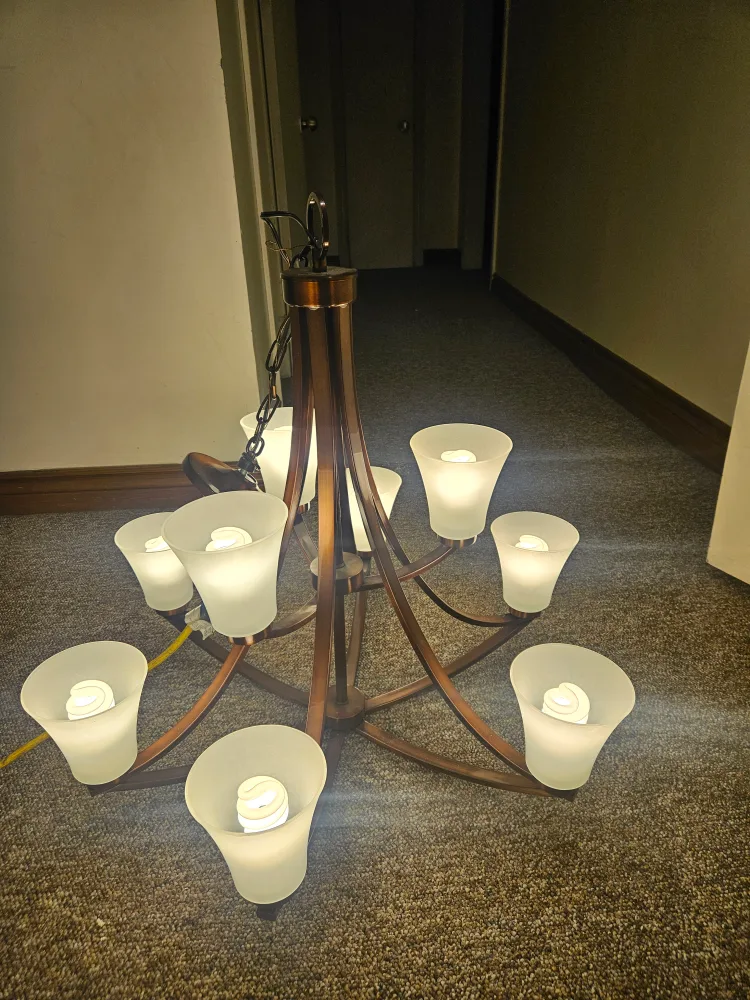 Aztec Chandelier with 9 Lights