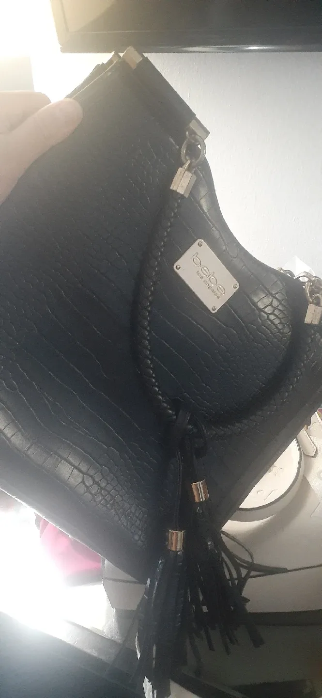 bebe Los Angeles Black Purse thumbnail