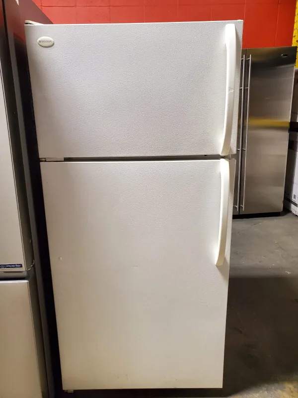 White Whirlpool Top Freezer Refrigerator thumbnail