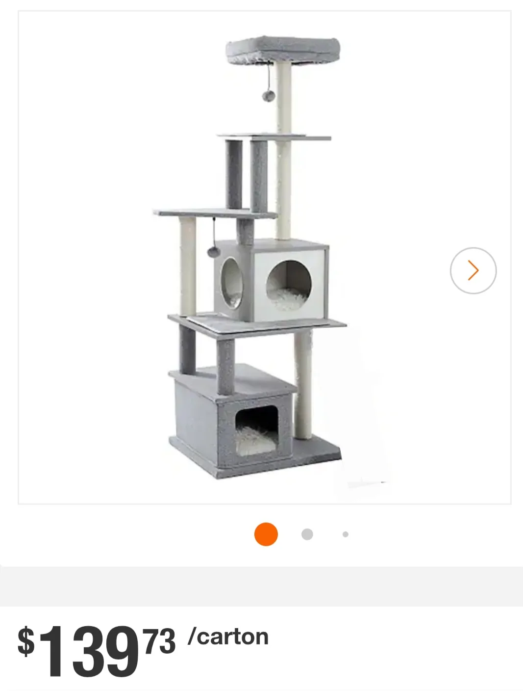 Cat Tree - Grey, Multi-Level image indicator(2)