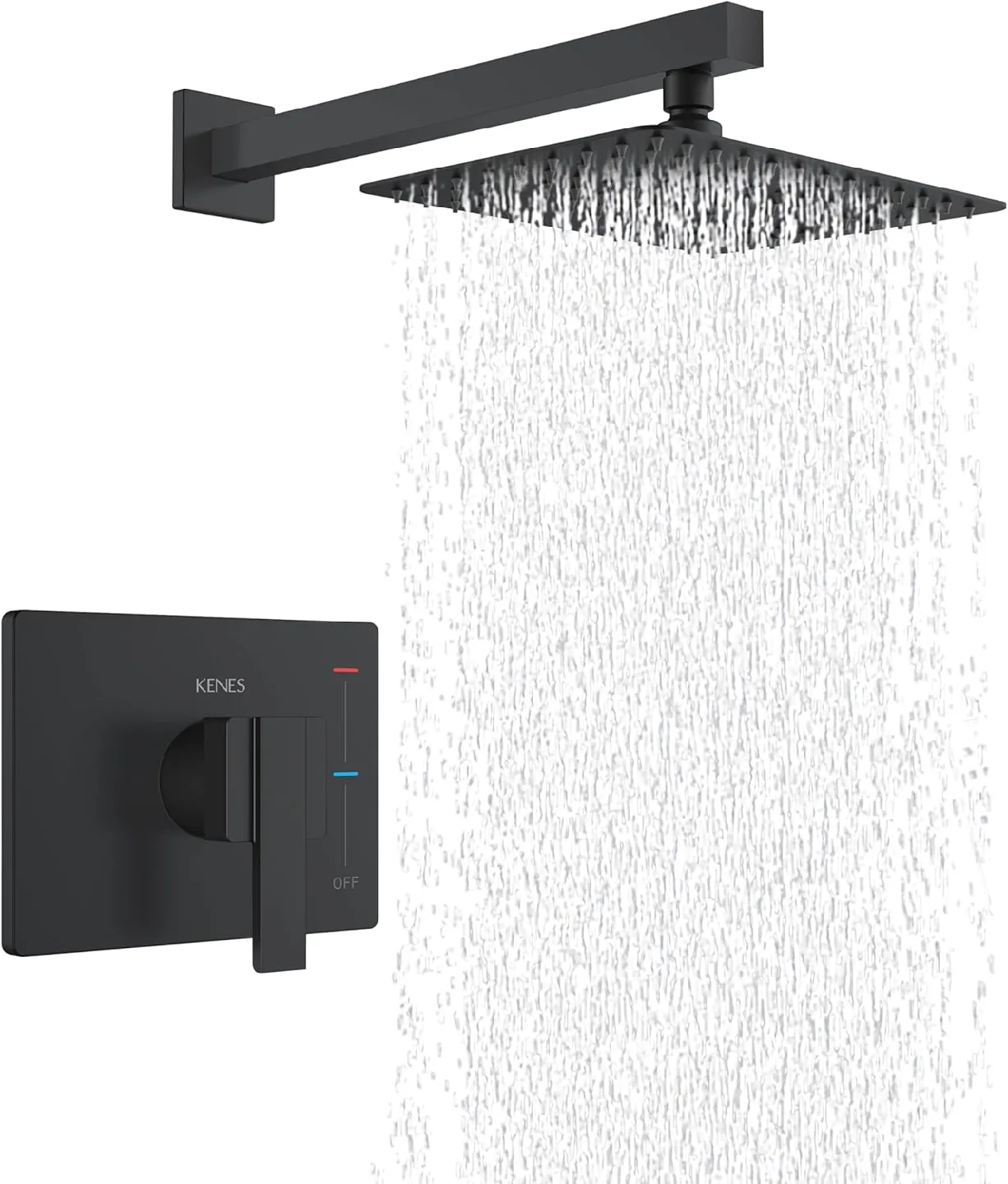 Brand New Matte Black Rainfall Shower Kit For Sale thumbnail