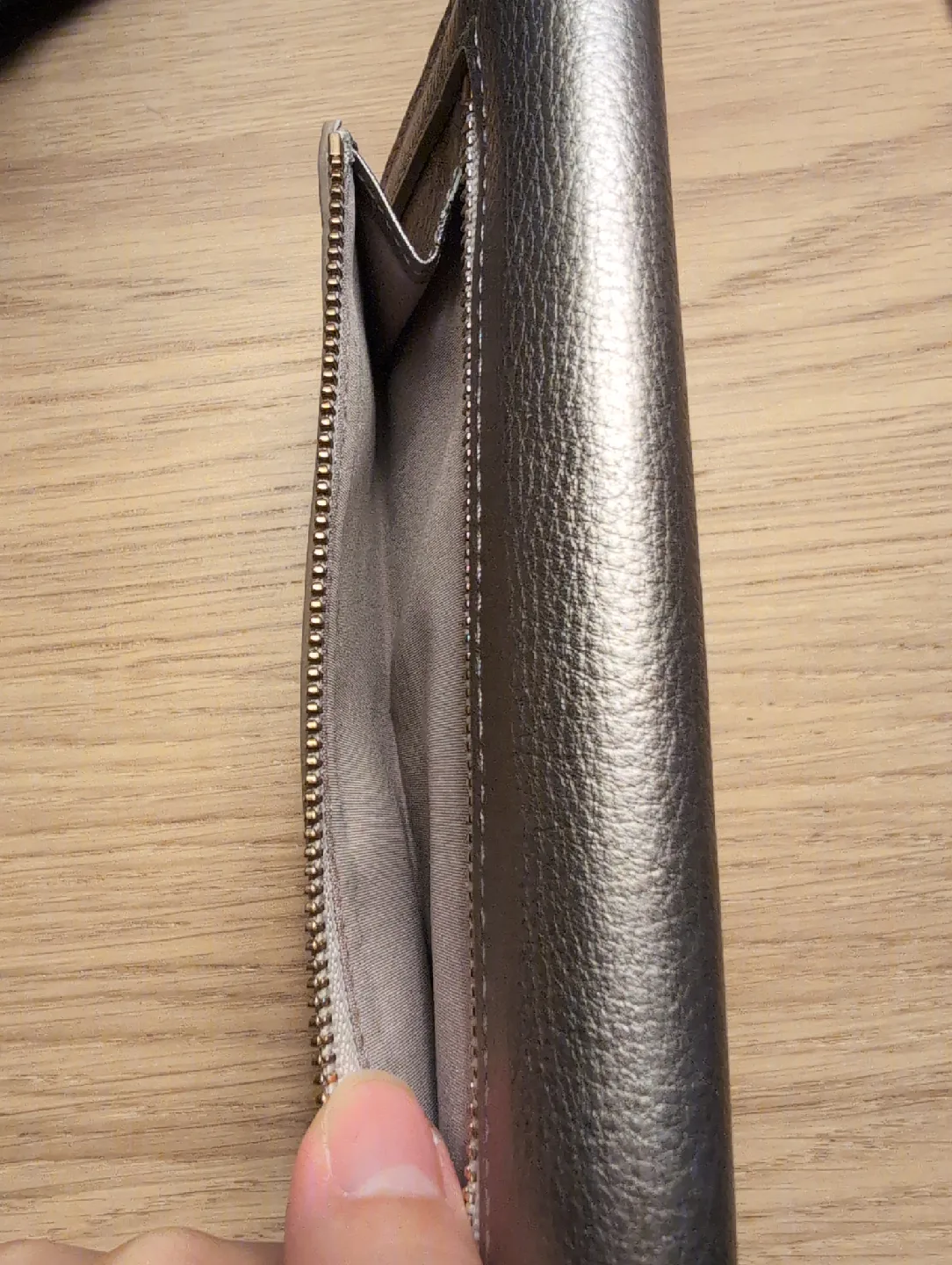 Cole Haan Champagne Leather Wallet image indicator(6)