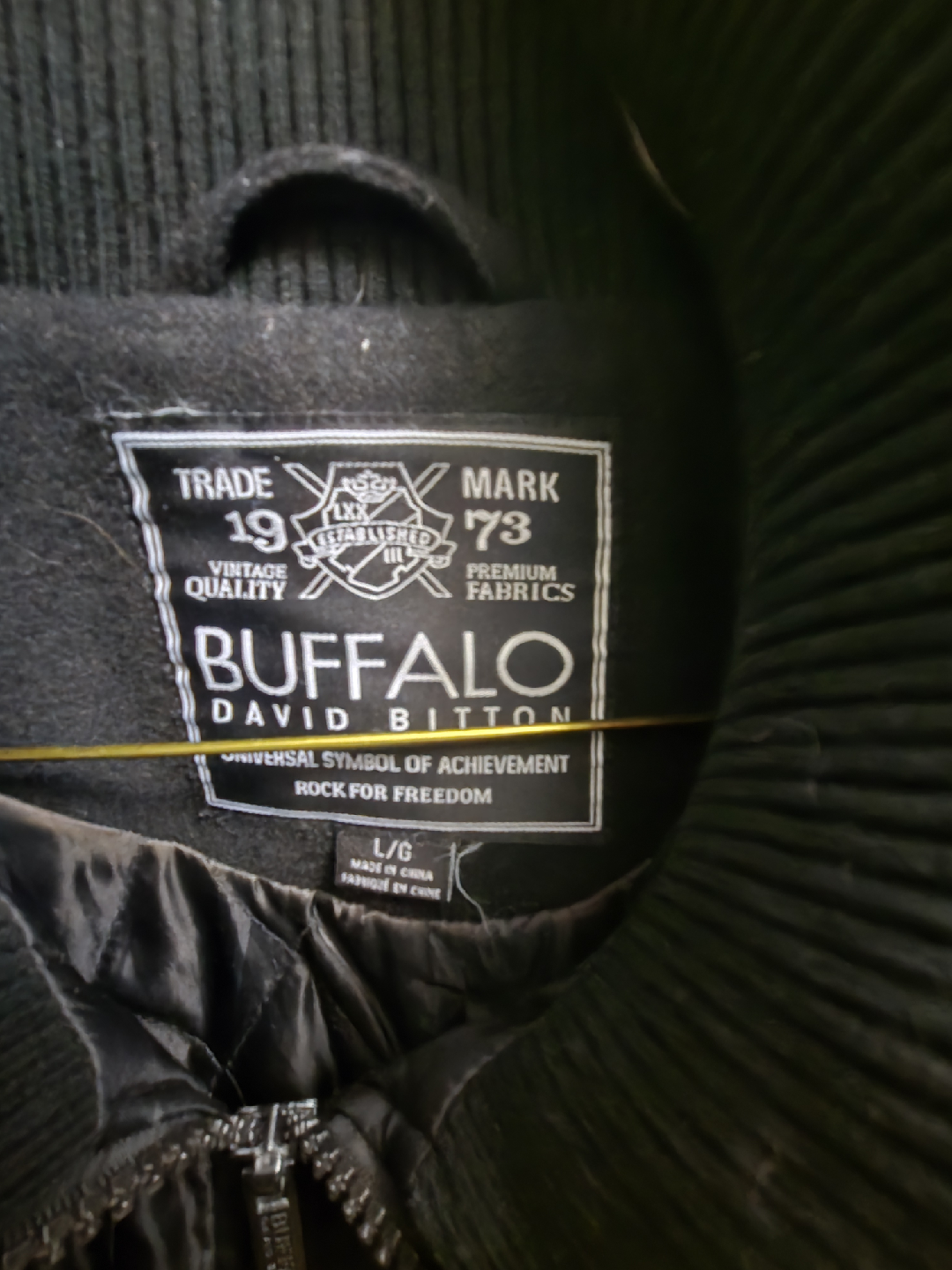 Buffalo David Bitton Black Wool Blend Coat - Size L - photo 2