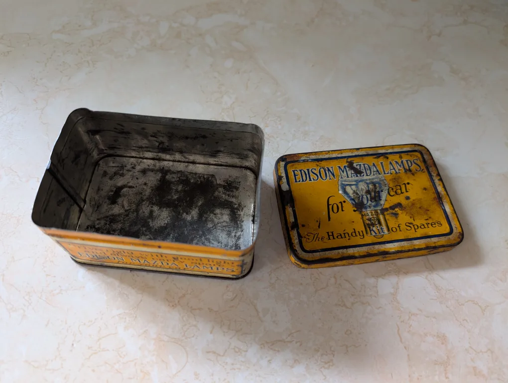 Vintage Edison Mazda Lamps Handy Kit of Spares image indicator(6)