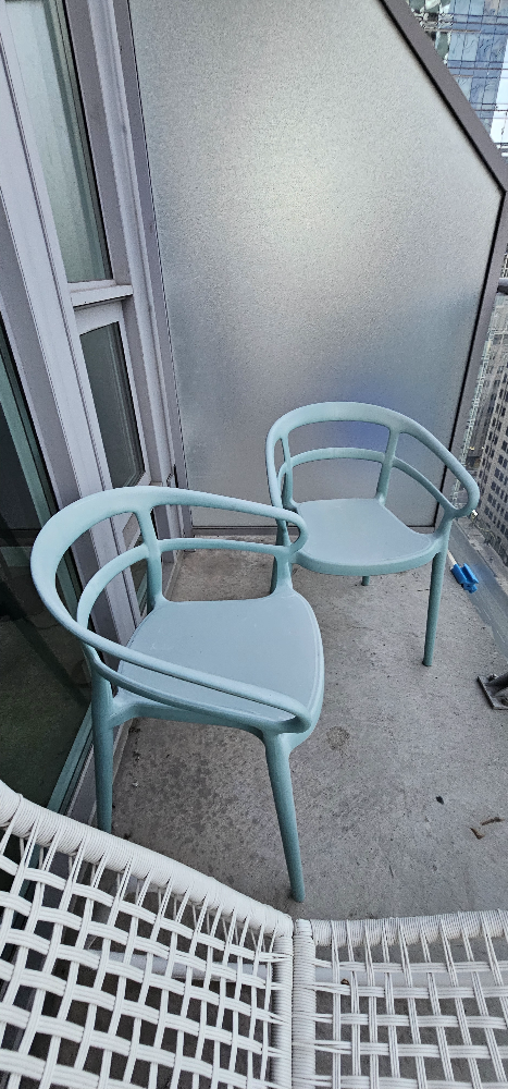 Light Blue Outdoor Chair