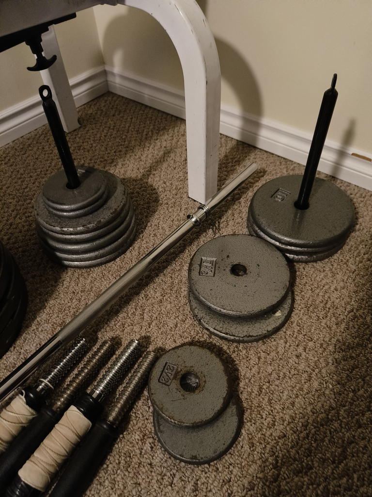 Weight Set with Barbell and Bench - photo 4