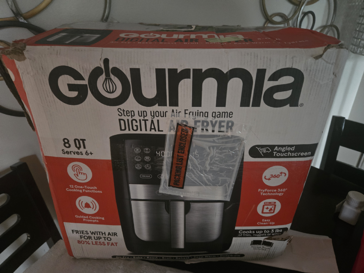 Gourmia Digital Air Fryer - 8 QT