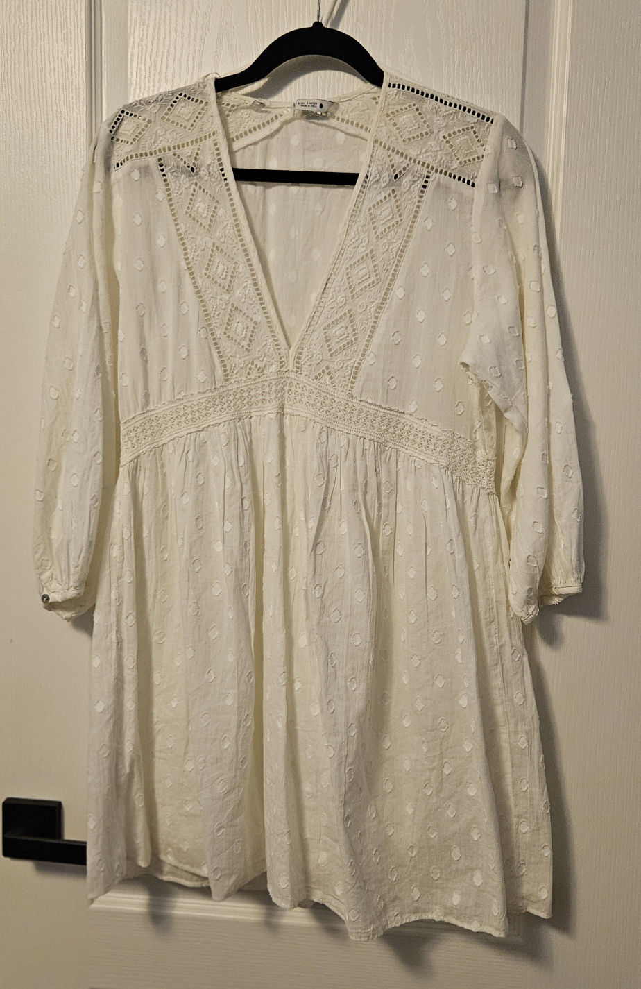 Zara White Embroidered Dress - photo 2