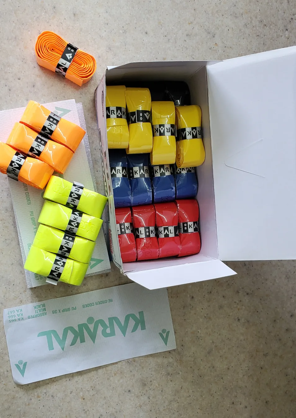 Karakal PU Super Grip - 24 Assorted Grips image indicator(3)