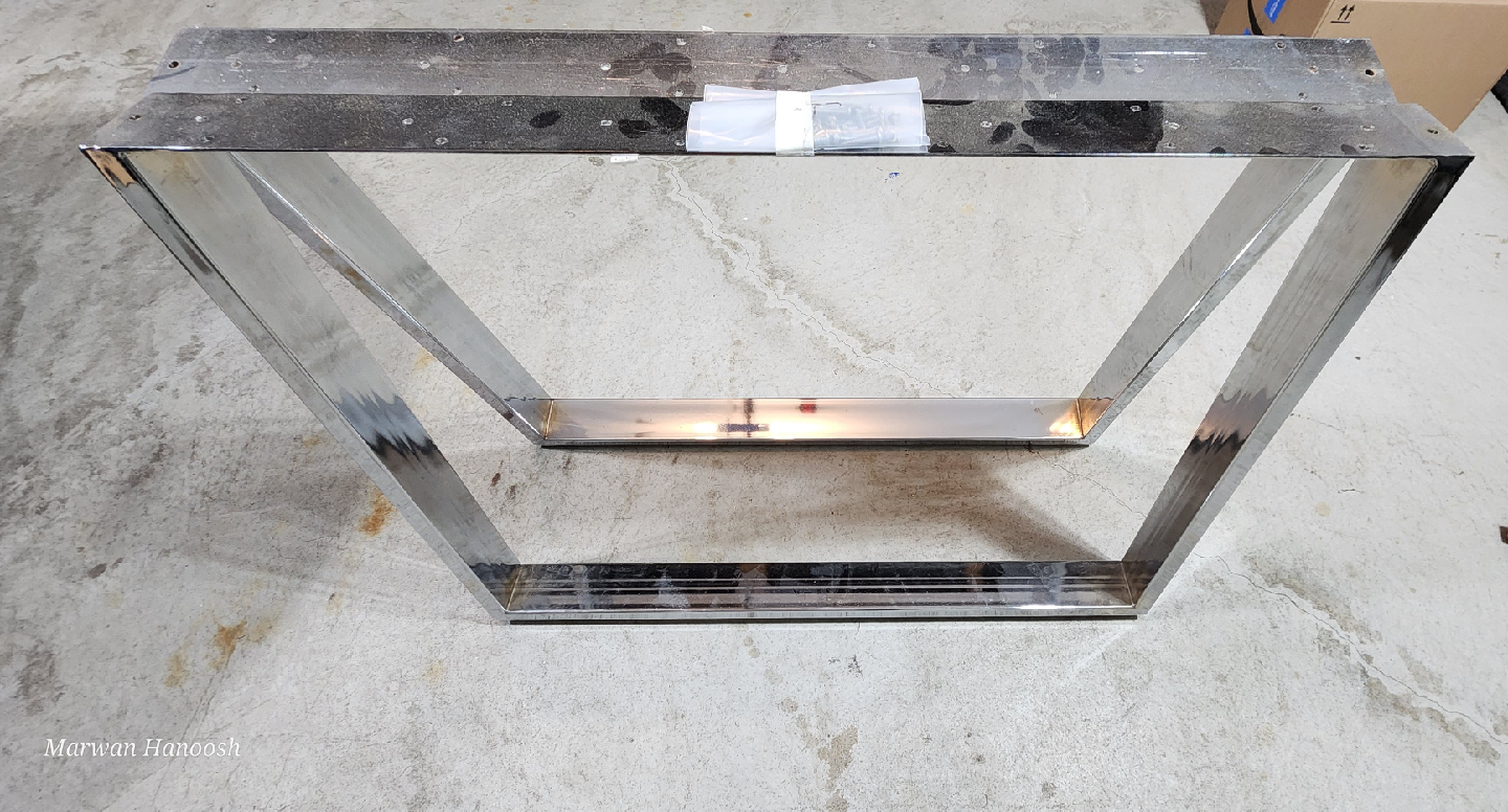 Live Edge Wood Slab Table with Metal Legs - photo 4