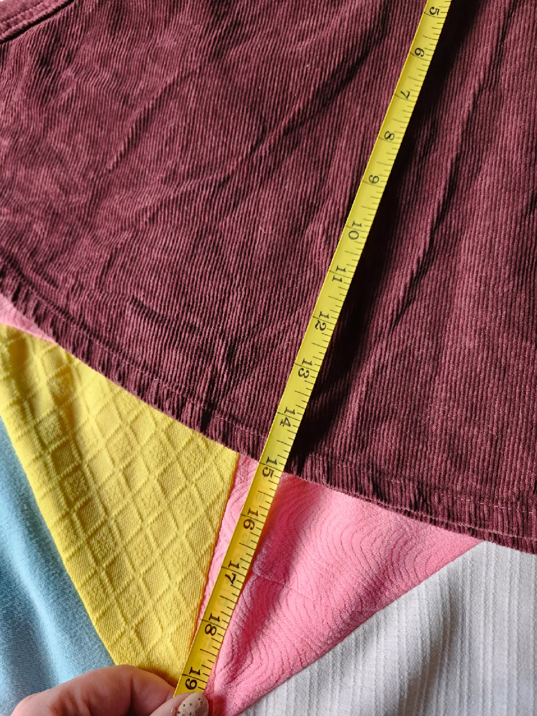 American Apparel burgundy corduroy circle skirt image indicator(6)