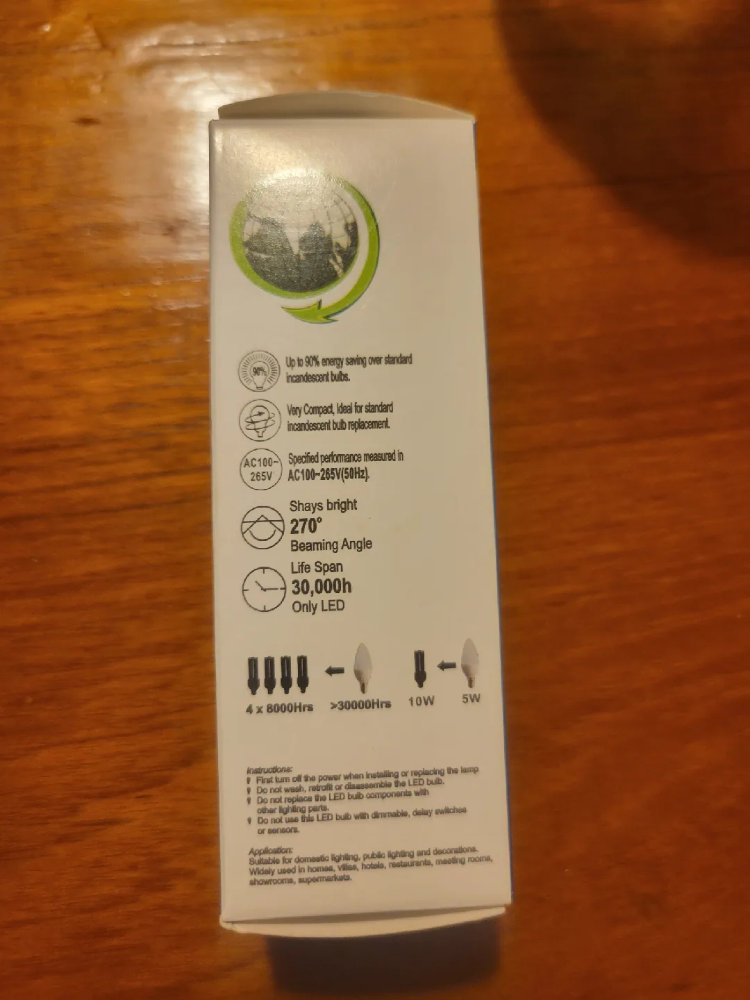 LED Light Bulbs - Globe, Selection, AmdEtu, Candle image indicator(5)