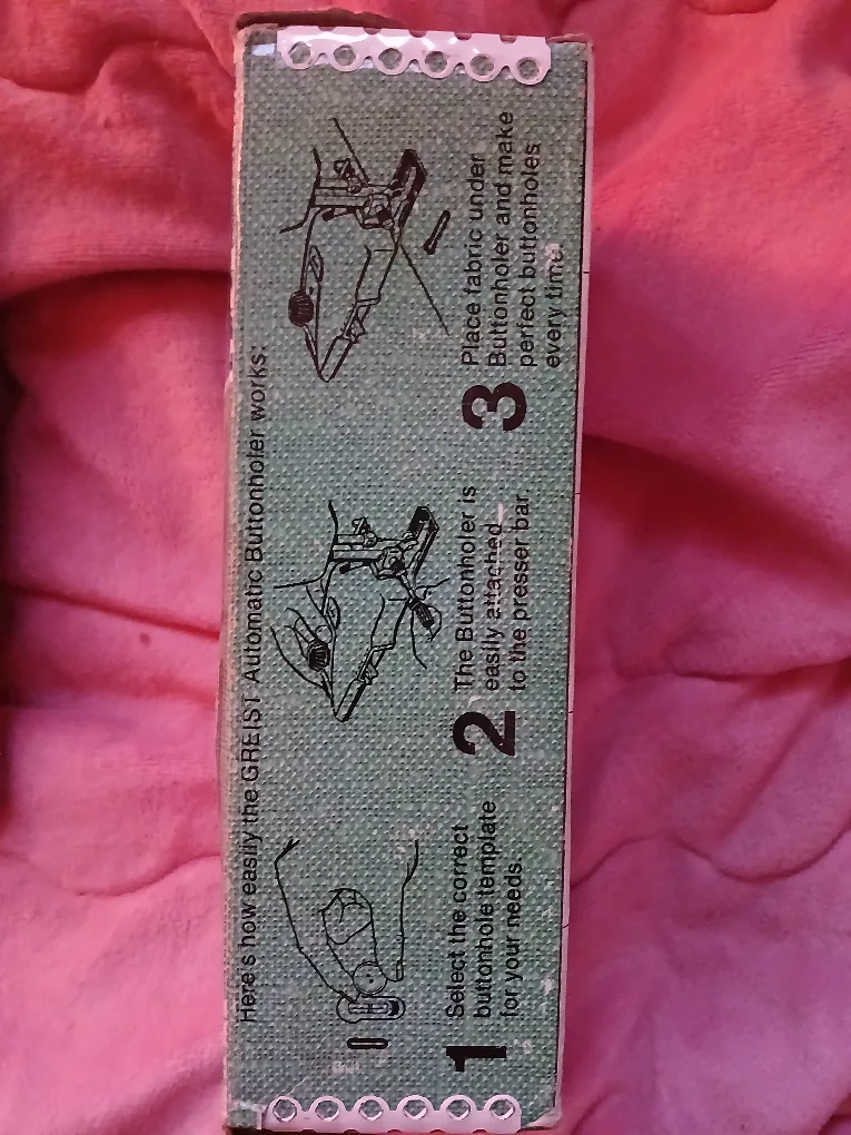 Greist Buttonholer Sewing Machine Attachment image indicator(3)