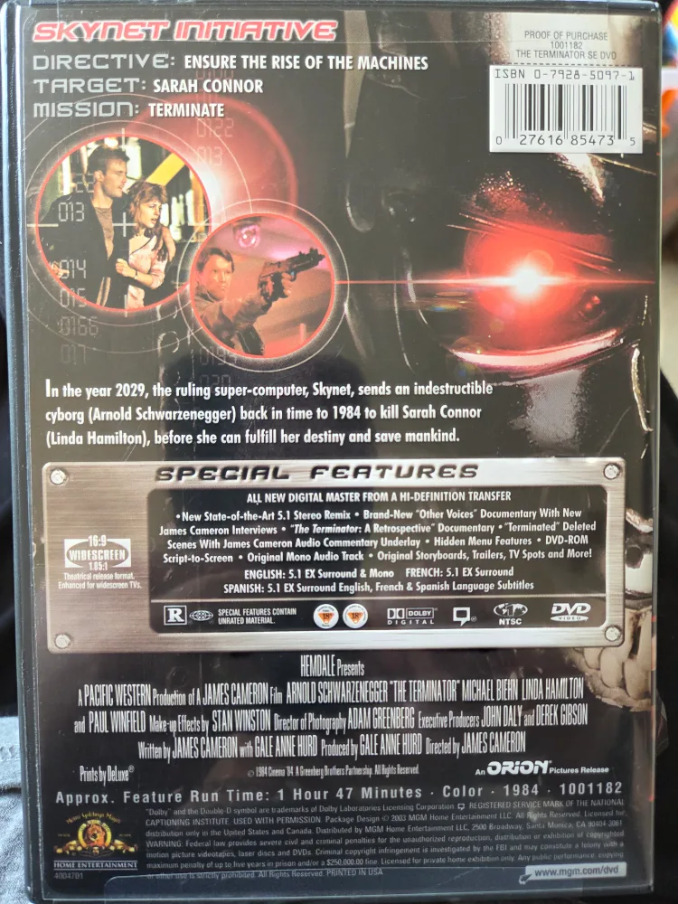 The Terminator DVD Special Edition image indicator(2)