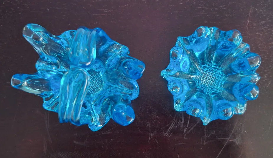 Vintage 1960s Blue Shalet Basket and Bonbonniere image indicator(2)