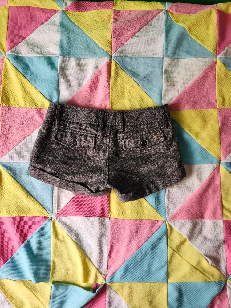 American Eagle twee grey shorts image indicator(2)