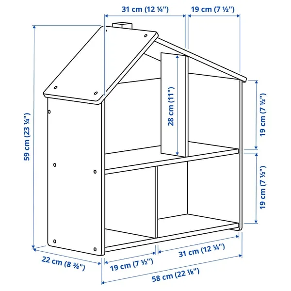 🥕 IKEA FLISAT Dollhouse/Wall Shelf image indicator(2)