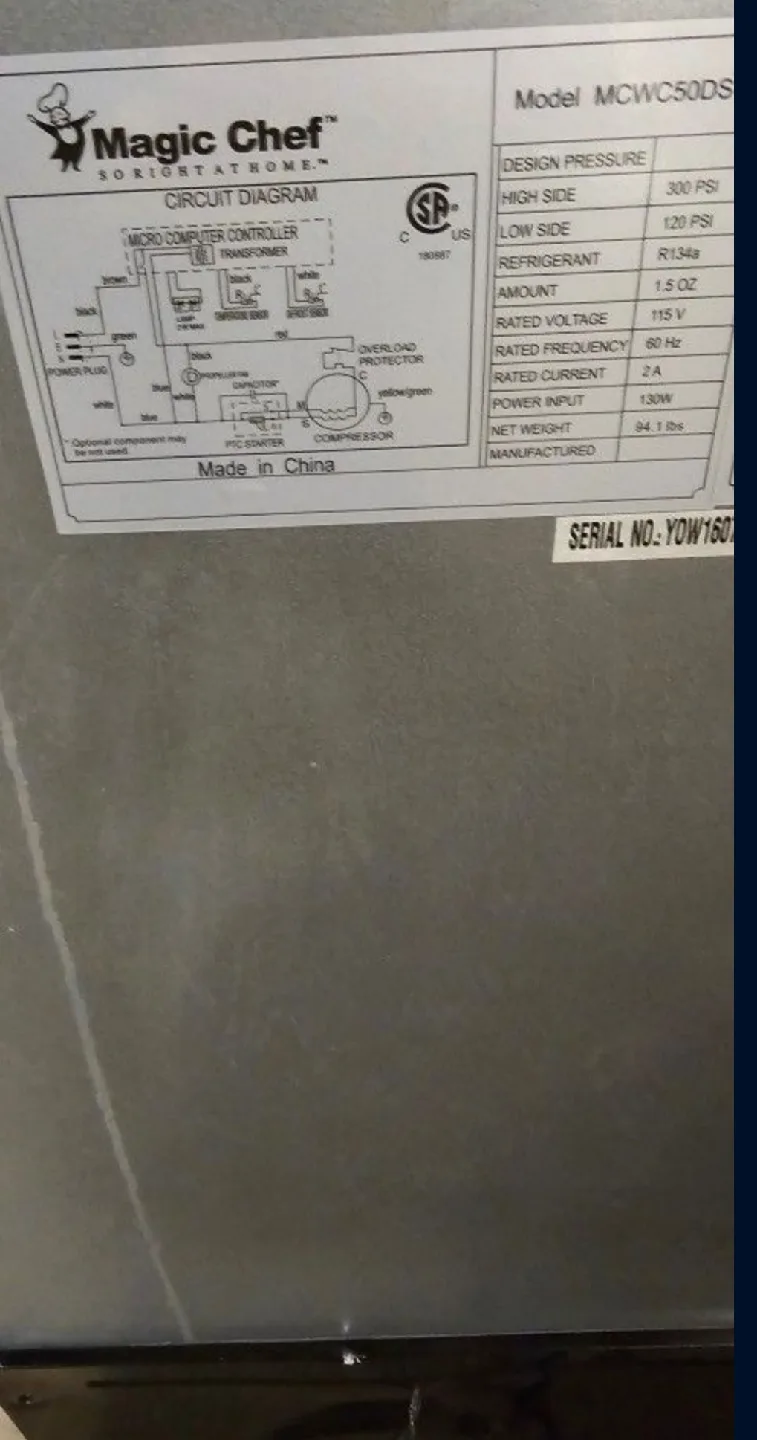 52 Bottle Magic Chef MCWC58DBST Wine Cooler image indicator(7)