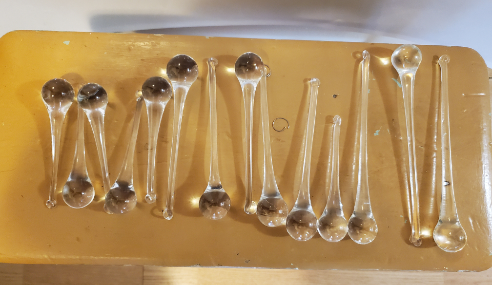 14 Glass Chandelier Crystals