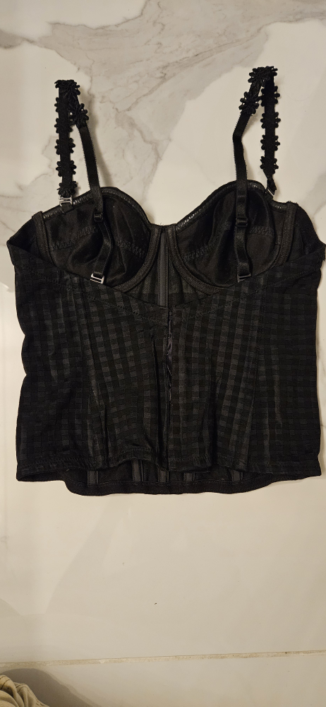 Black Corset Top with Floral Straps - Marie Jo - photo 5