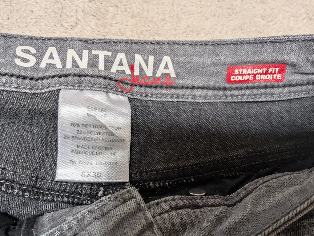 Santana Straight Fit Jeans - Size 8x30 image indicator(3)