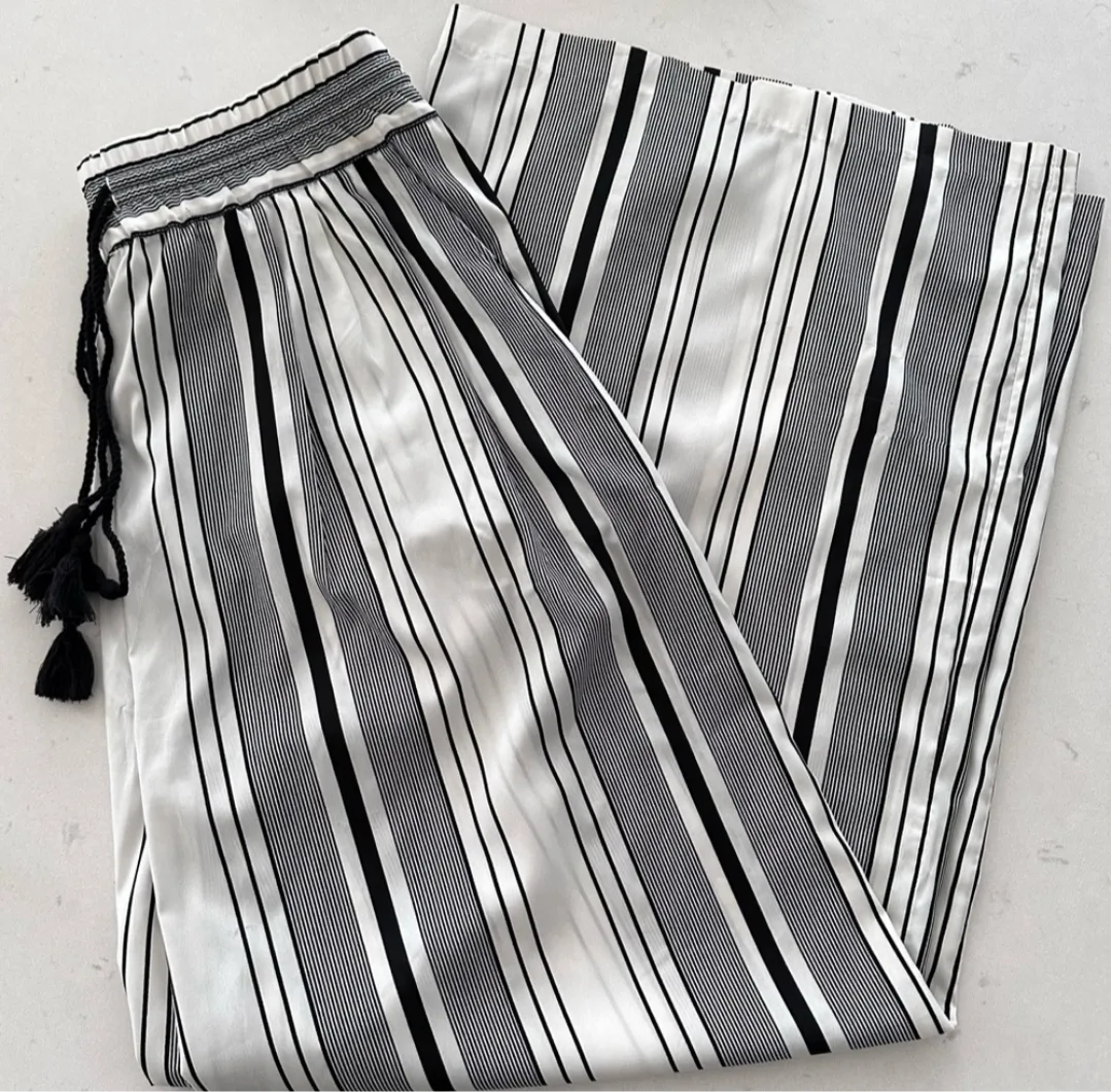Zara Trafaluc Collection Striped Pants - Size M thumbnail